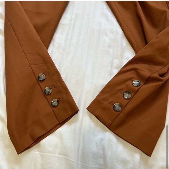 NWT Banana Republic x Harbison High Waist Pleated Safari Suit Pant Brown size 2 - Picture 10 of 16